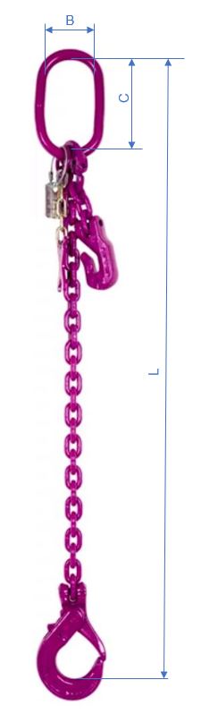 Anschlagkette 1-ST verkürzbar AGH